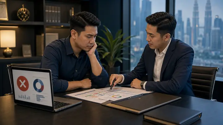 Loan rejection review with Malaysian borrower and debt advisory consultant